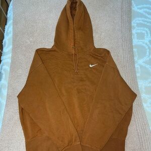 Women's Nike Sportswear Club Fleece Pullover Hoodie in Cinnamon Size L
